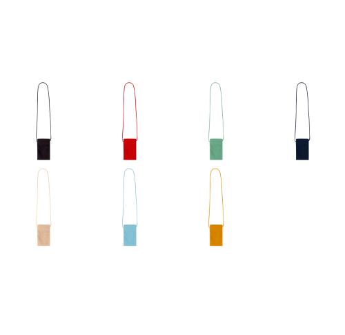 Printed Polyester Lanyard Bag Corduroy 100cm Drawstring Handles