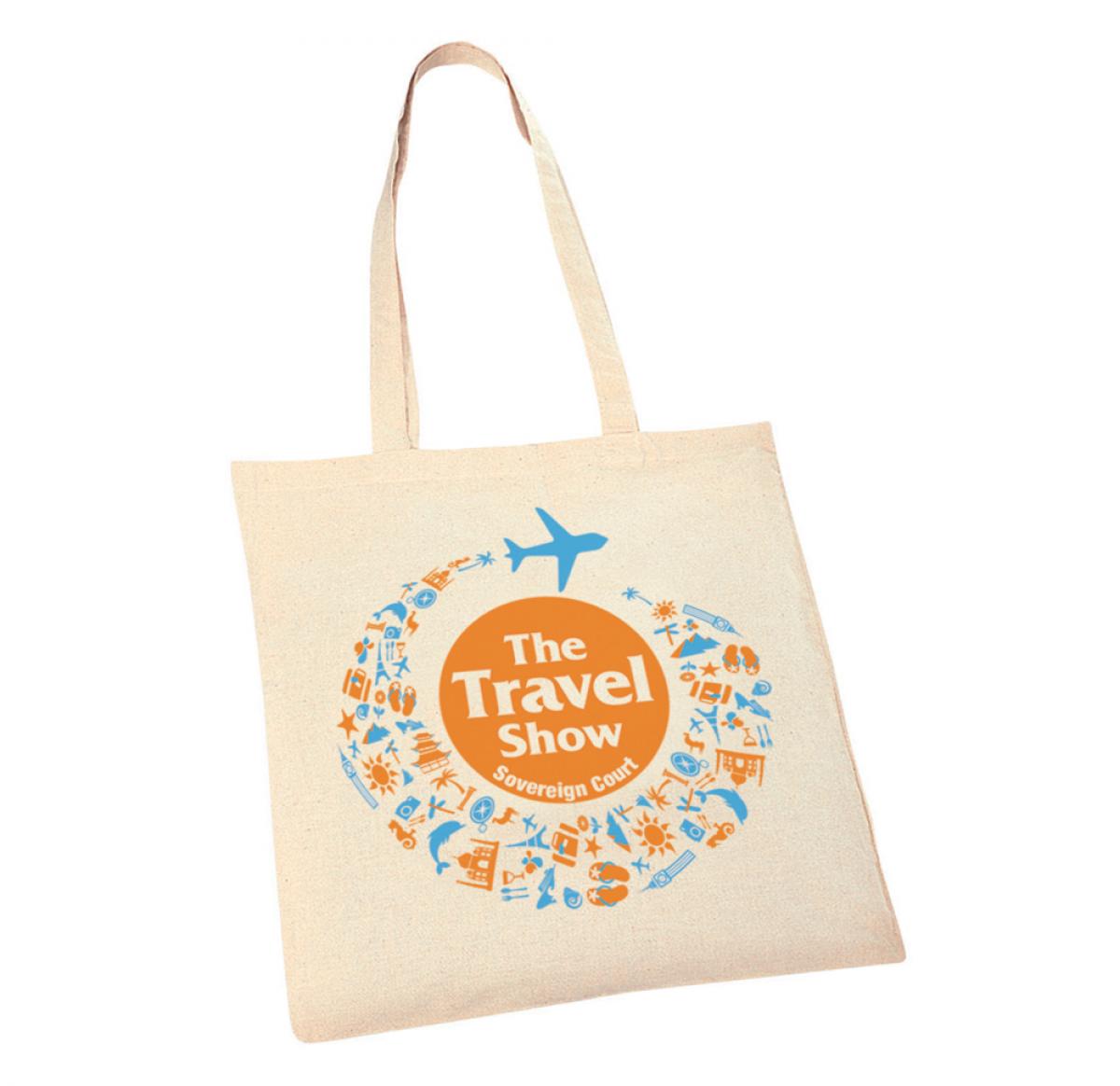 Natural Cotton Shopper Tote Bag