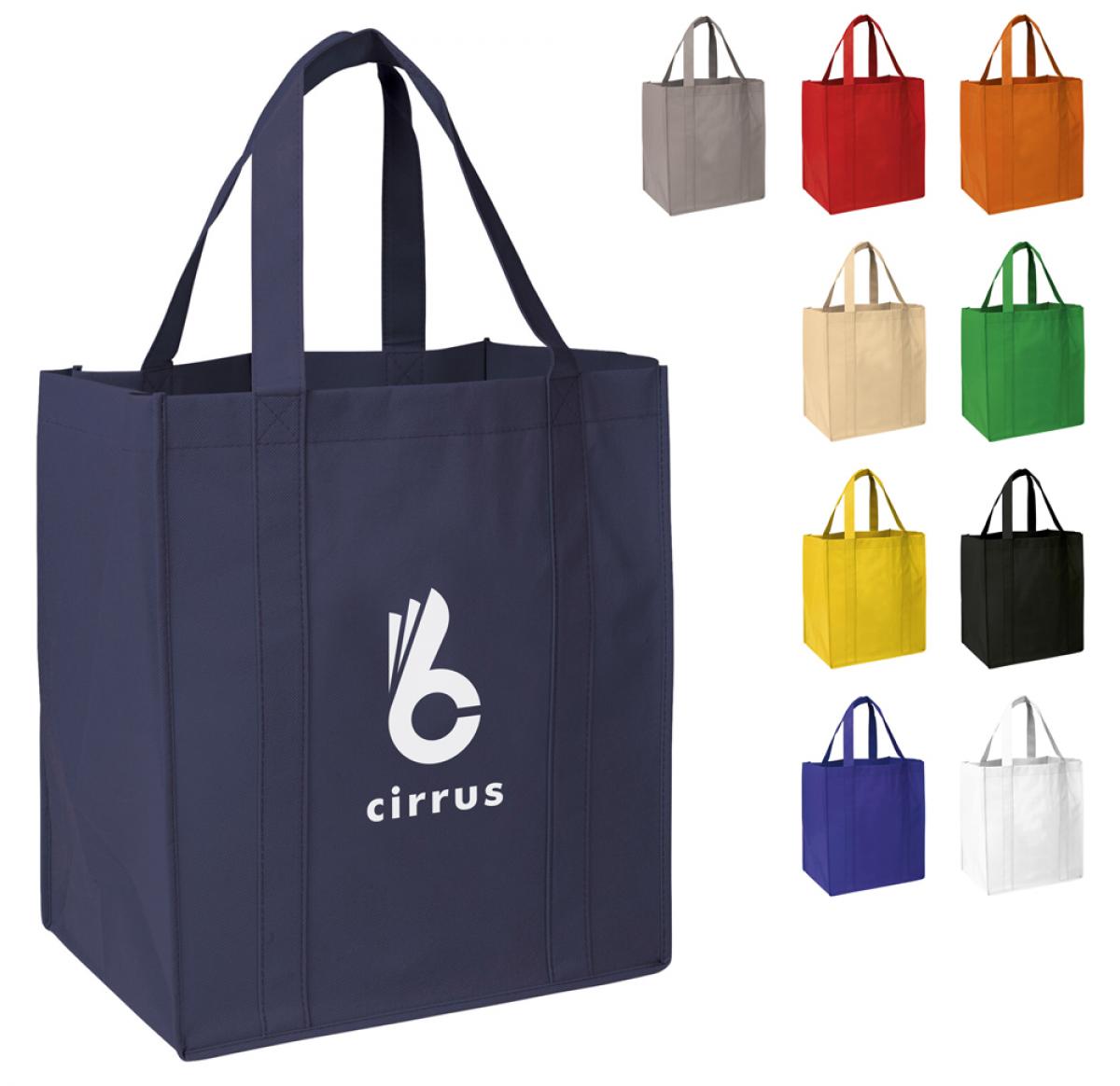 Printed Shopping Bags Non Woven Long Handles