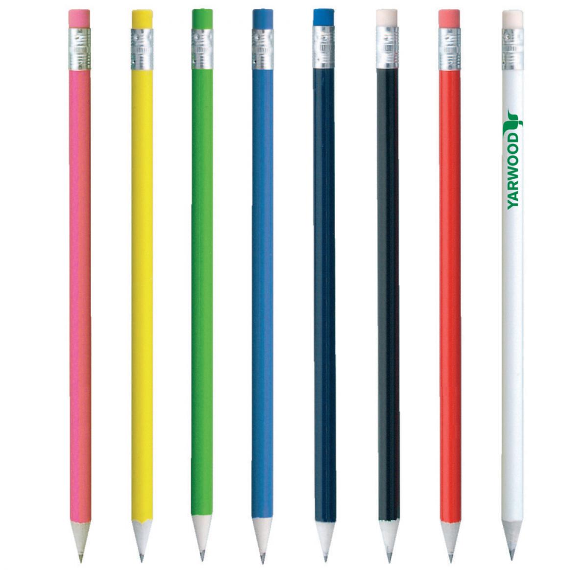 Recycled Newspaper Pencil With Eraser Printed Logo