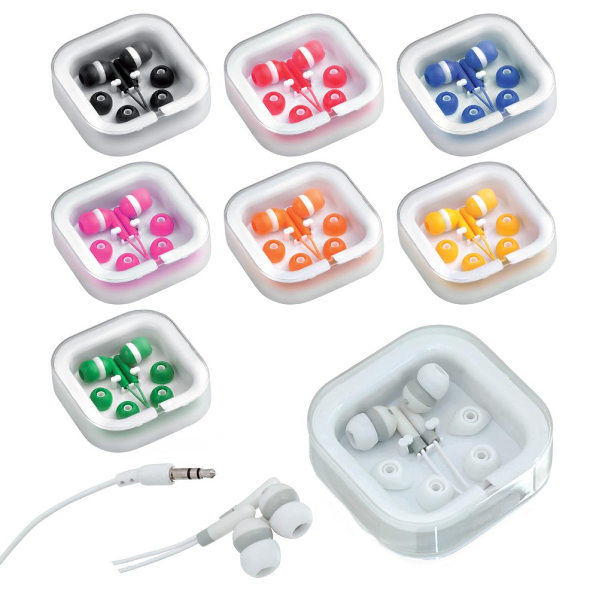 Earphones In Cord Tidy Clear Plastic Case - Cort