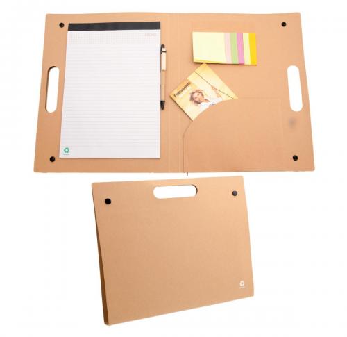 Recycled Cardboard Conference Folder & Notebook