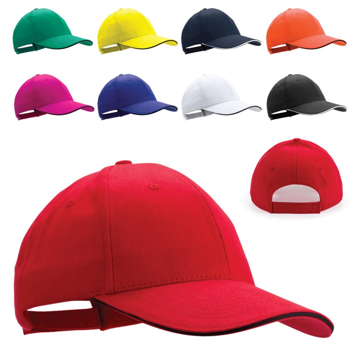 Custom Printed Baseball Caps Brushed Cotton 6 Panel