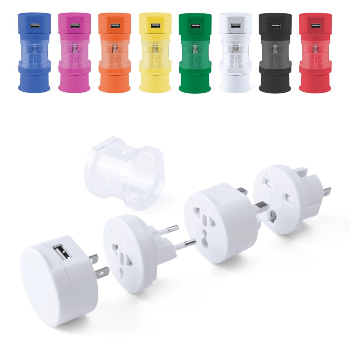 Worldwide Universal Branded Travel Adapter
