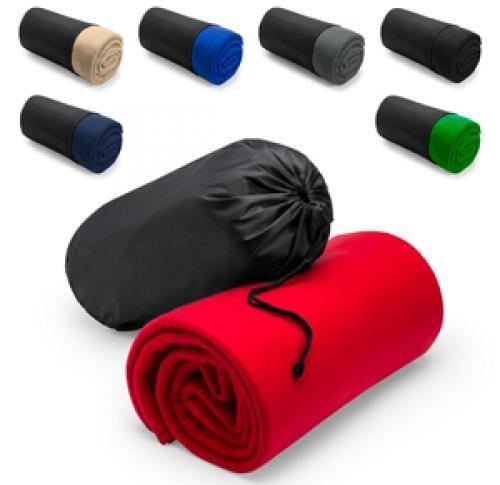 Promotional Fleece Blankets In Pouch - Polar Fleece
