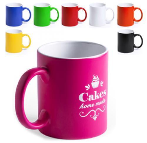 Promotional Ceramic Mugs Lousa 350ml Coloured Outer White Inner