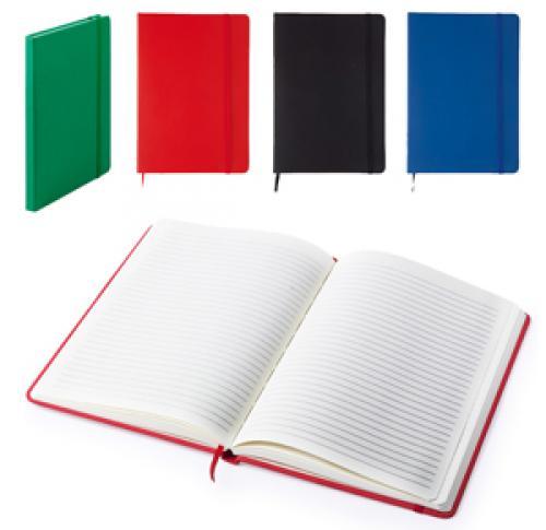 Branded A5 Soft Touch PU Notebooks, Elastic Closure & Page Marker