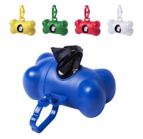 Dog Waste Bag Dispenser Bone Shaped with Carabineer