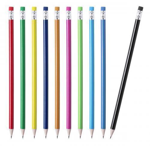 Printed Logo Wooden Pencils Melart Matching Eraser