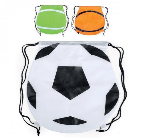 Custom Printed Drawstring Bags - 3 Designs, Football, Tennis, Basketball