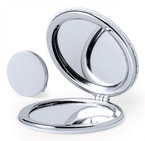 Promotional Round Pocket Mirror PU Finish Wtih Logo