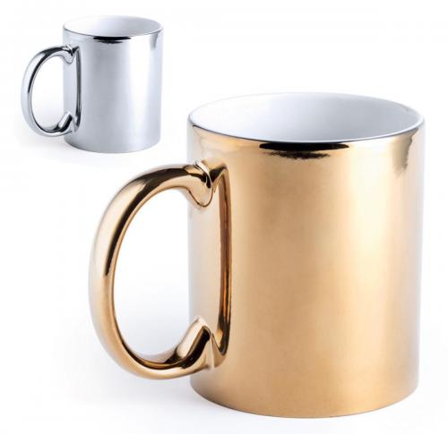 Branded Metallic 350ml Coffee Mugs
