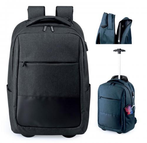 Backpack With Wheels & USB Charging Port