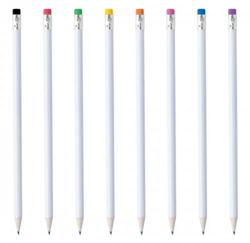 Custom Printed White Pencils Naftar
