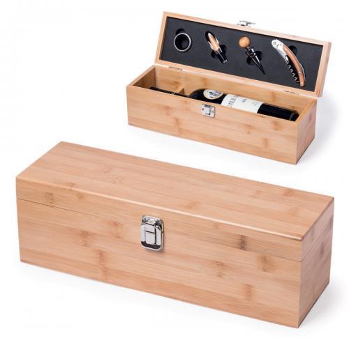 Custom Premium Bamboo Wine Gift Set Set Boriax