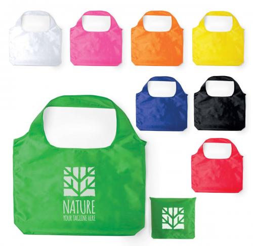 Custom Printed Reusable Shopping Bags Foldable Polyester