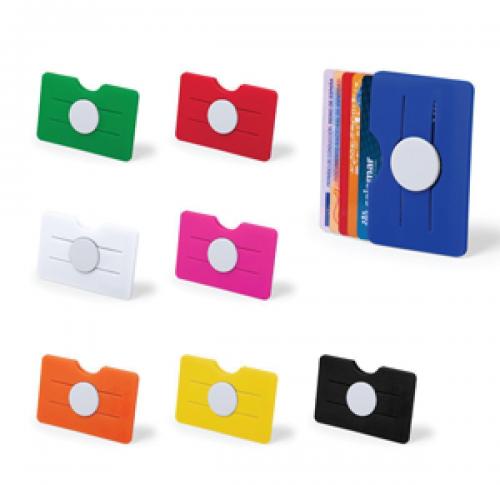 Adhesive Credit Card Smartphone Holders Tisson Printed Logo