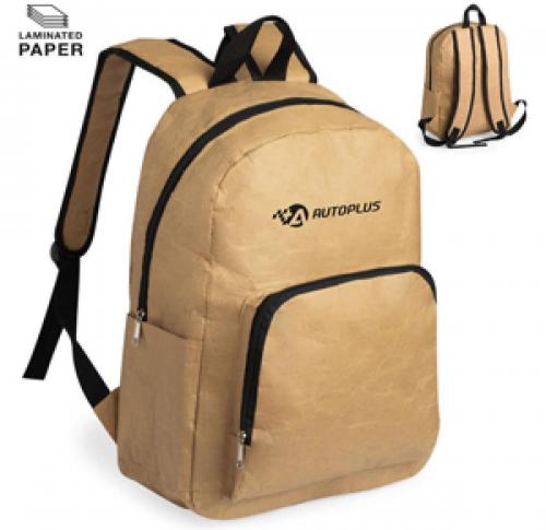 Laminated Paper Backpack Zipped Closure