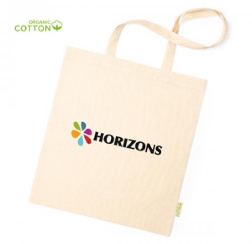 100% Organic Cotton Shopper Tote Bag Reinforced Handles