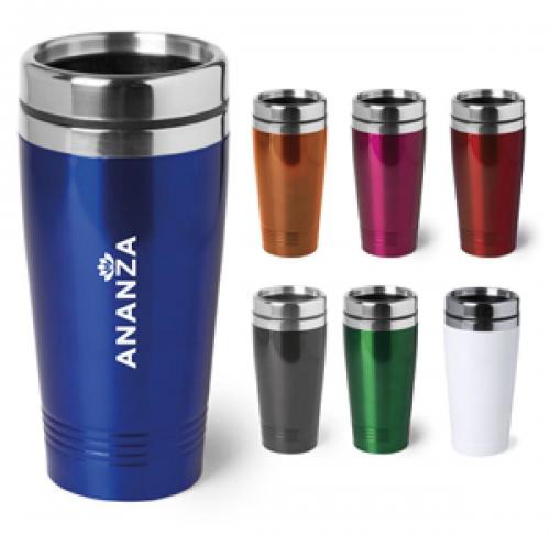 Personalised Stainless Steel Metal Travel Cup 450ml