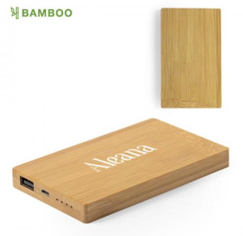 Sustainable Bamboo Power Bank 5000 mAh