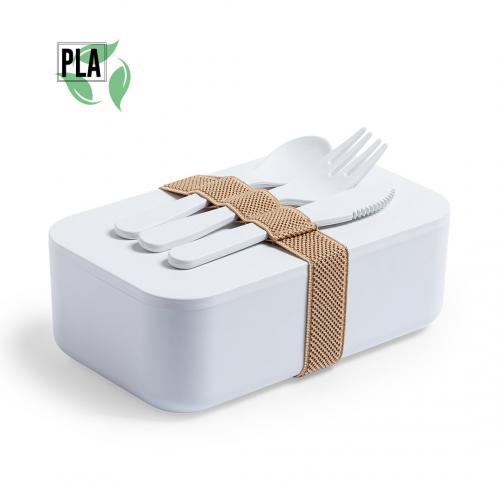Eco Friendly Lunch Box PLA Complete with Knife, Fork Spoon