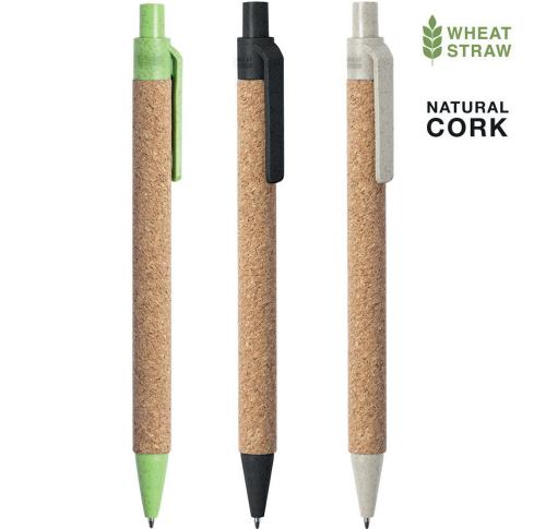 Natural Cork & Wheat Caen Ballpoint Pen
