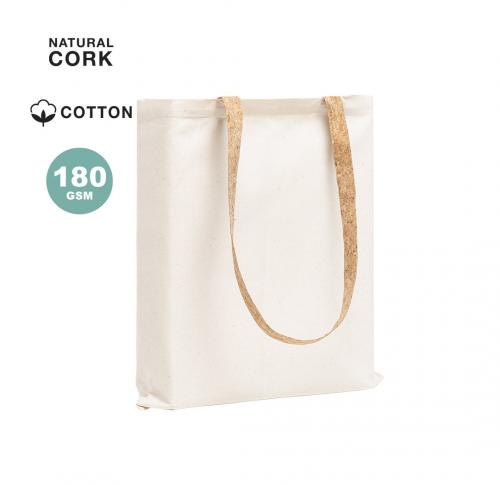 Cotton with Cork Handles Tote Bag