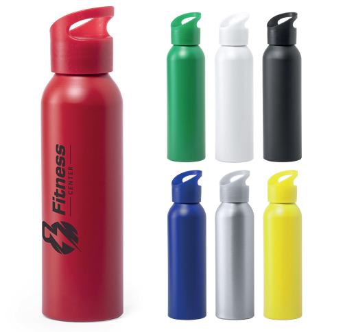 Matt Finish Aluminium Water Bottle 600ml Screw Cap