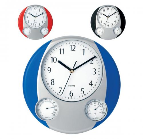 Printed Office Wall Clocks Prego Temperature Gauge
