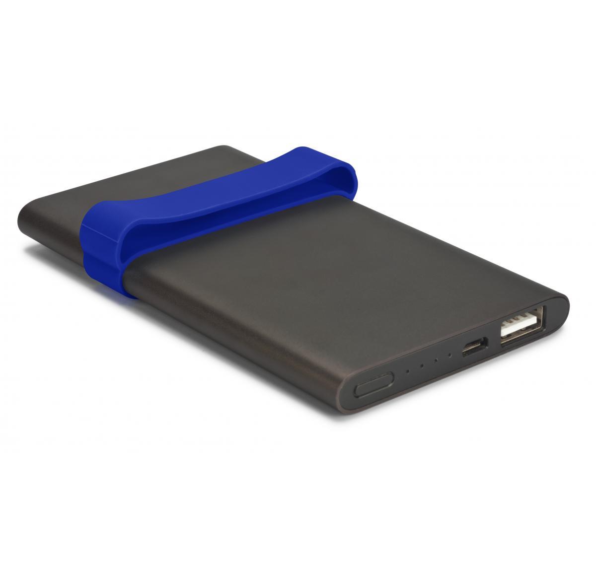 Promotional Aluminium Power bank With Silicone Strap