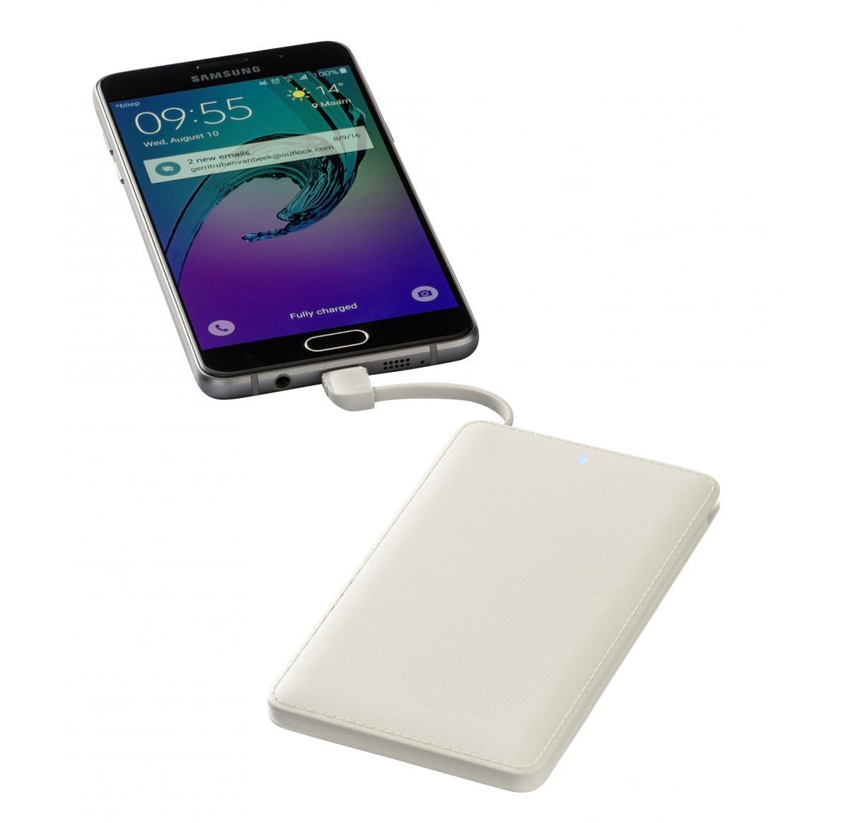 4000 MAh Stylish Flat Custom Printed Power bank