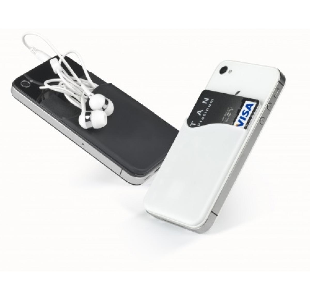 Silicone Credit Card Holder for Back of Smartphone