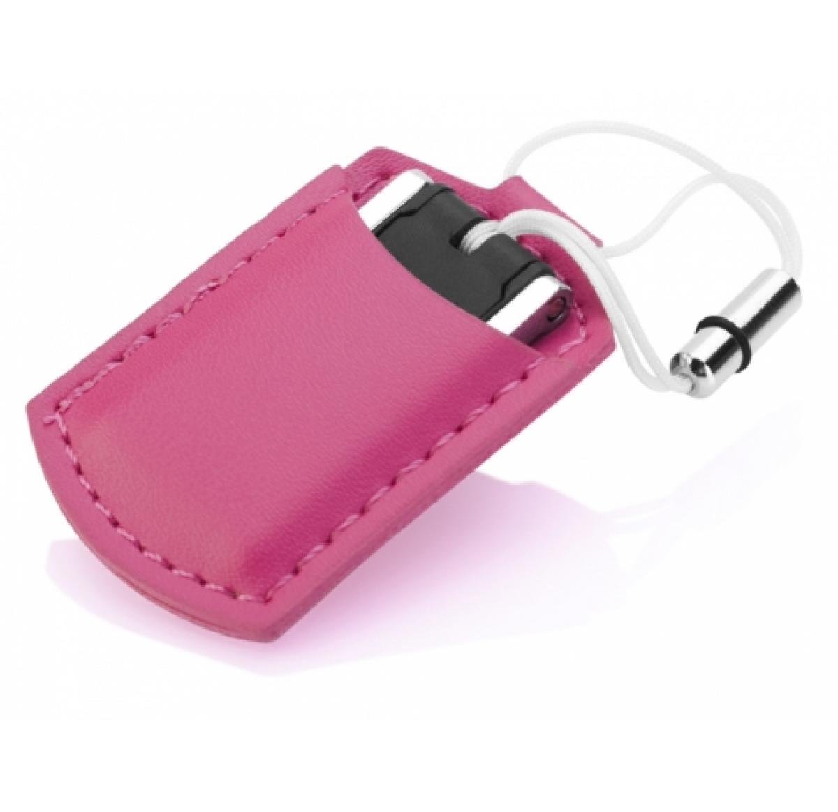 Mini Metal USB Flash Drive with PU Pouch