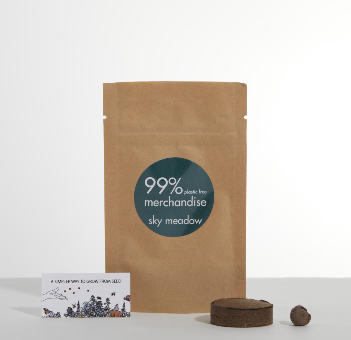 Bio Grow Pouch - Forget-Me-Not, Cornflower, Meadow Cranesbill, Wild Clary, Selfheal