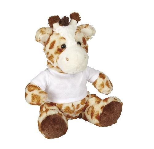 Giraffe Plush Toy With Printed T-Shirt