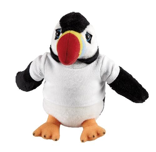 Plush Puffin With Printed T-Shirt