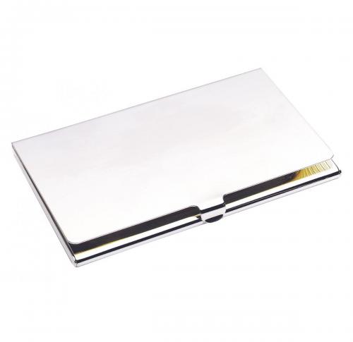 City Business Card Case - Nickel Plated