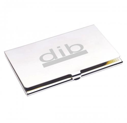 City Business Card Case - Nickel Plated