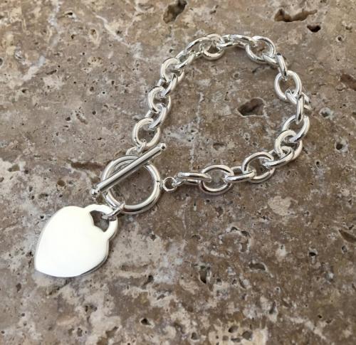 Arcas Silver Plated Chain Bracelet 
