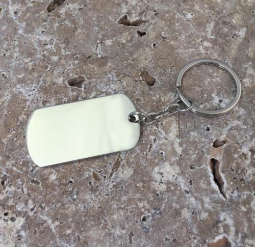 Dog Tag ID Tag Keyring