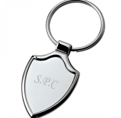 Keyring in a shield shape