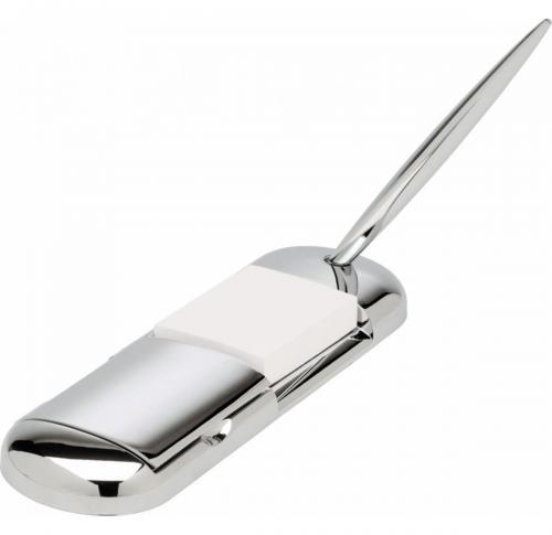 City Silver Plated Desk Tidy Organizer