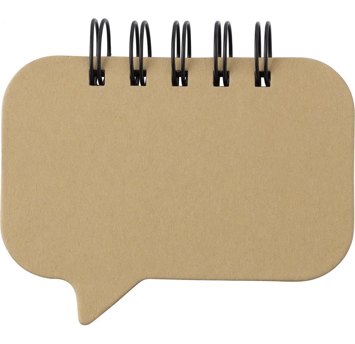 Speech Mark Shaped Paper Sticky Notes Spiral Bound