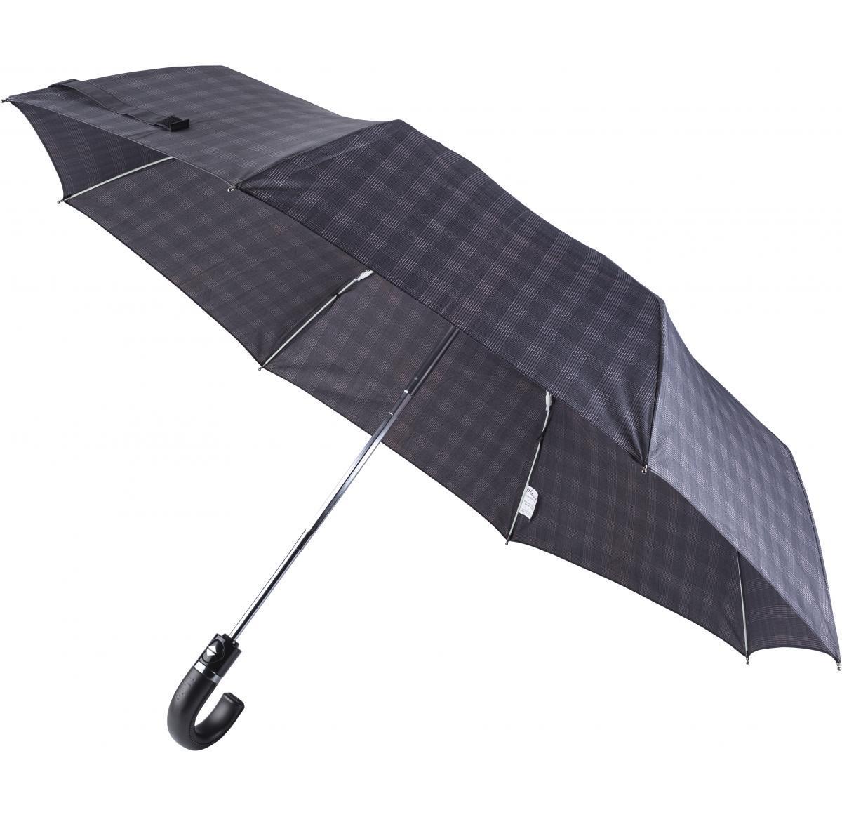Promotional Compact Automatic Umbrellas Faux Leather Handle