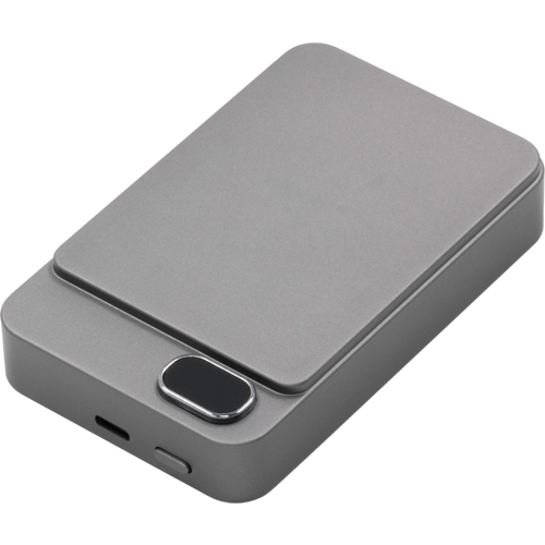 BrandCharger recycled steel wireless power bank. (10000 mAh)