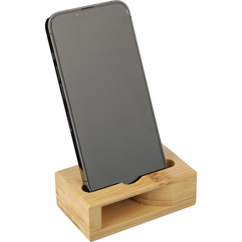 Bamboo phone stand Branded Logo