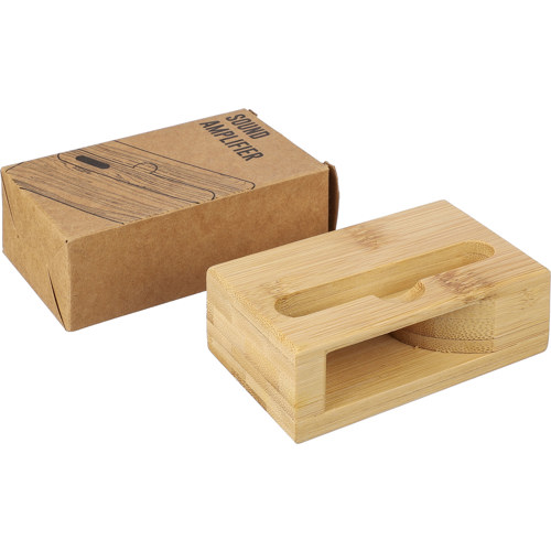Bamboo phone stand Branded Logo