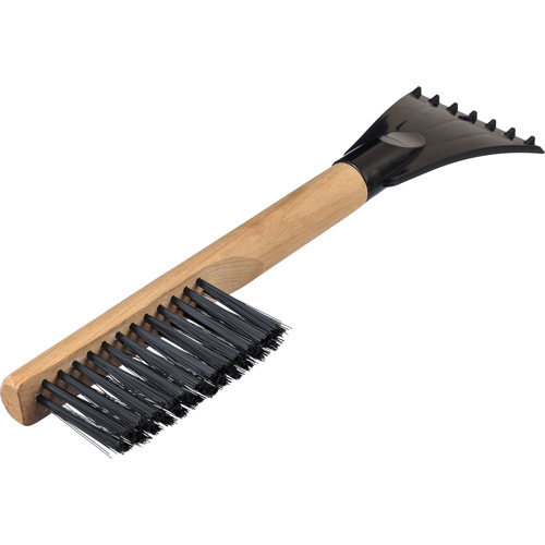 Ice scraper with brush