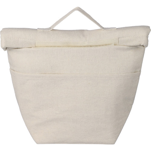 Recycled cotton rolltop cooler bag (220gm / 7.8oz)